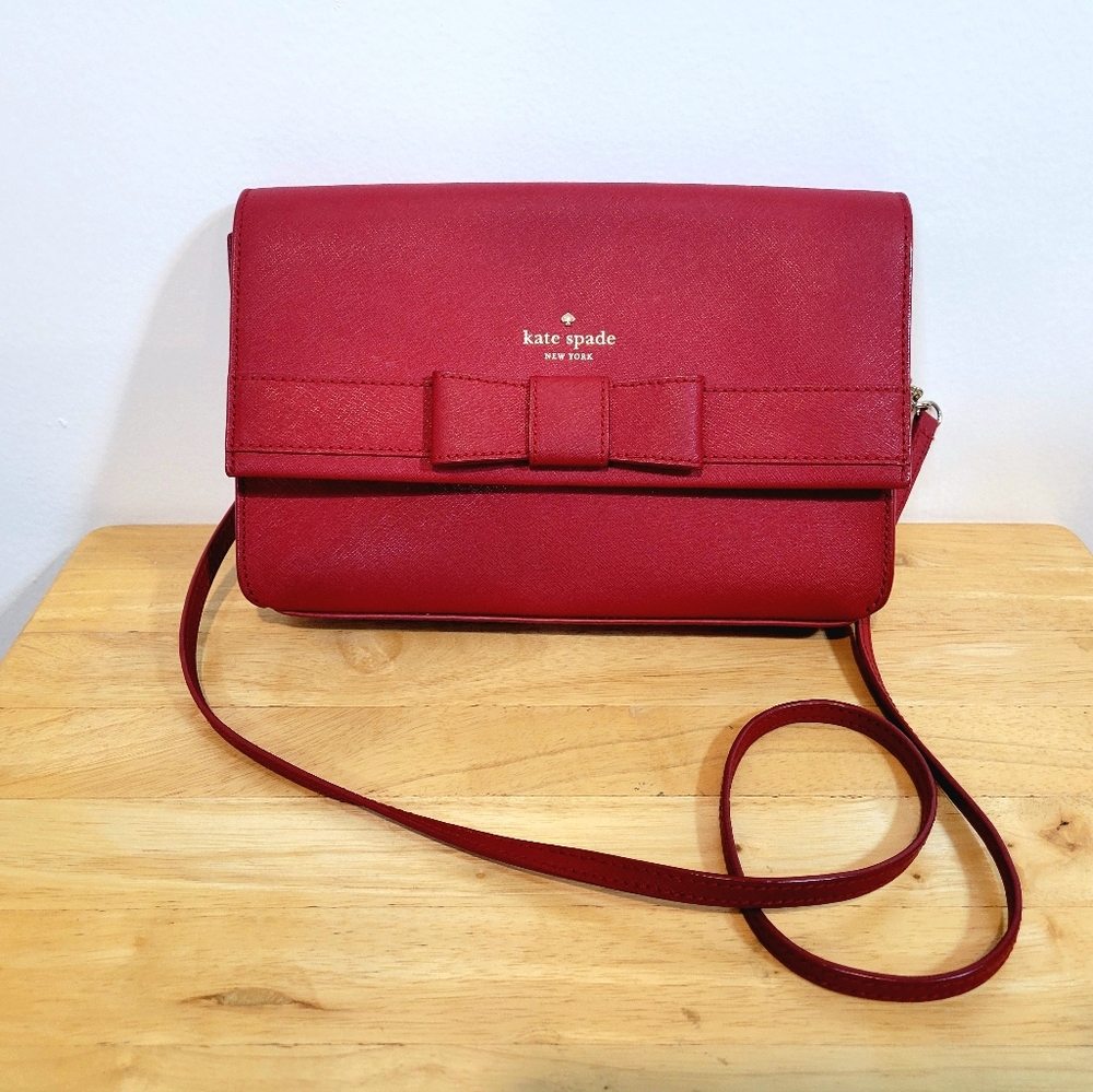 Kate Spade Red Leather Women's Bag